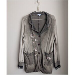 Femme Fatale Cherry Blossom embroidered cardigan